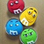 M&M (inspired) Cupcakes