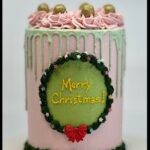Merry Christmas Drip Cake
