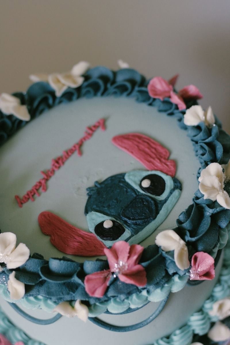 stitch buttercream transfer cake