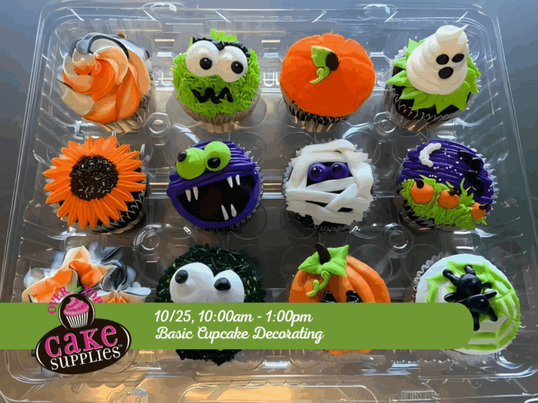 16 Colorful Halloween-themed cupcakes decorated with pumpkins, monsters, ghosts, and spooky designs, perfect for festive celebrations.