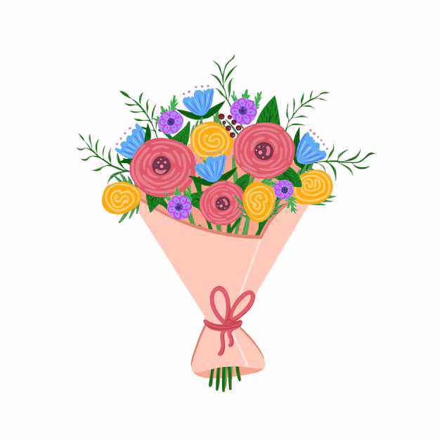 flower bouquet bunch plants craft paper hand drawn illustration 532537 1630 flower bouquet bunch plants craft paper hand drawn illustration 532537 1630