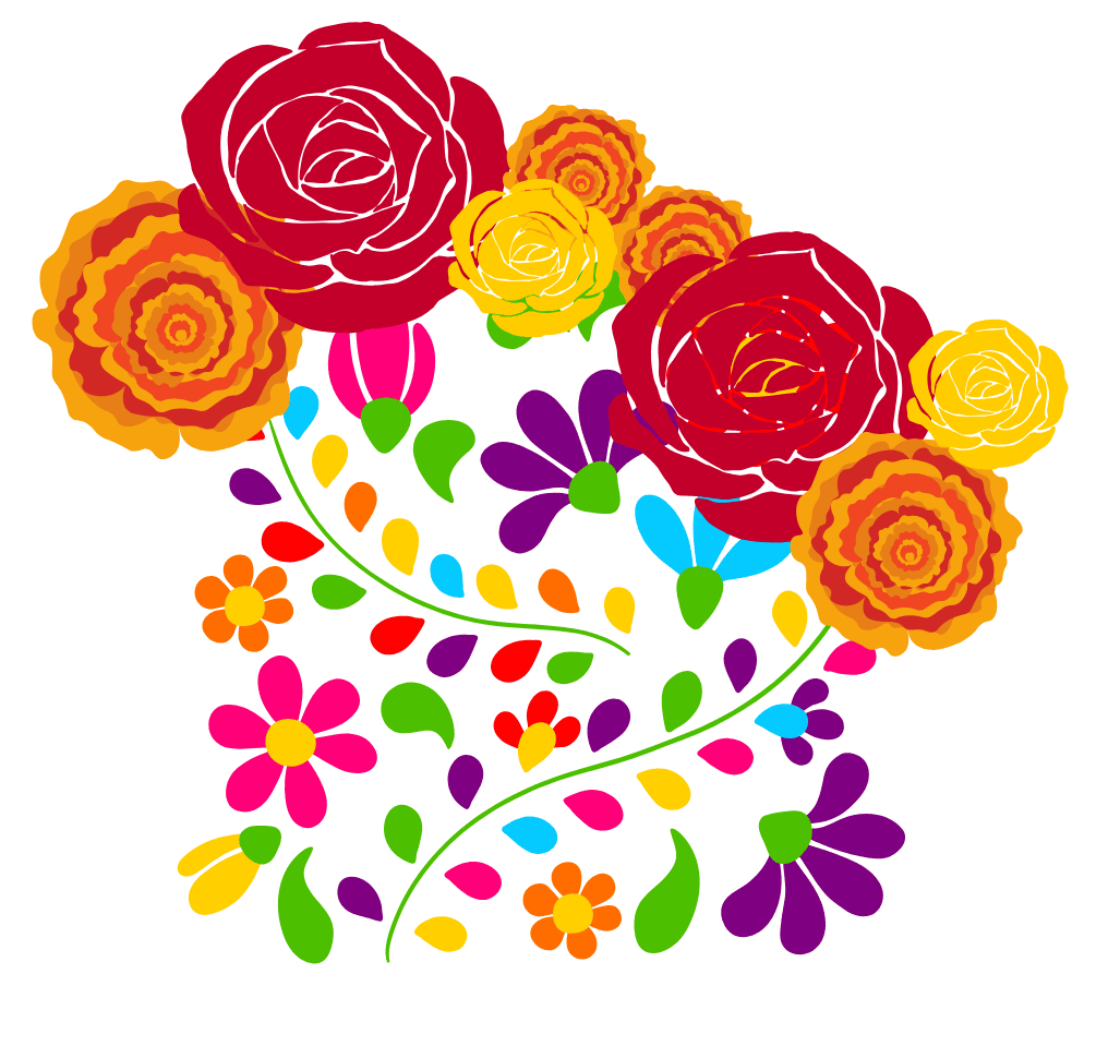 Brightly colored heart-shaped floral cake decoration with bold roses and cheerful flowers, perfect for festive celebrations and special occasions.