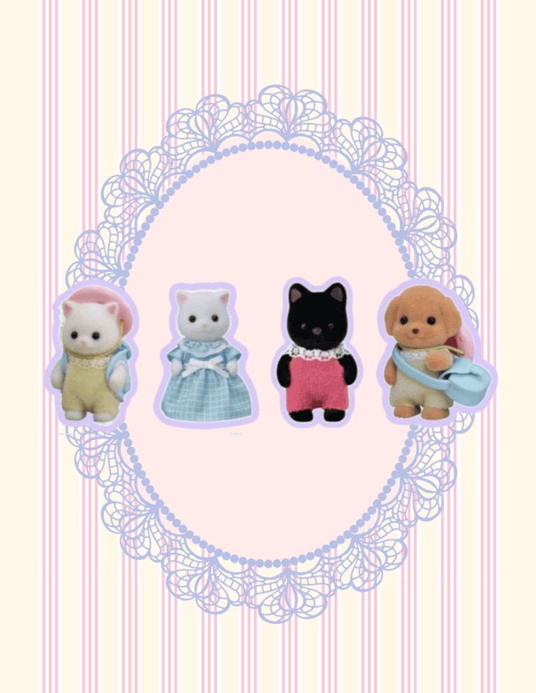 Callico Critters Cake Toppers for Kids' Cakes Adorable Callico Critters cake toppers featuring cute plush animal figures perfect for decorating children's cakes and celebrating after school sessions.
