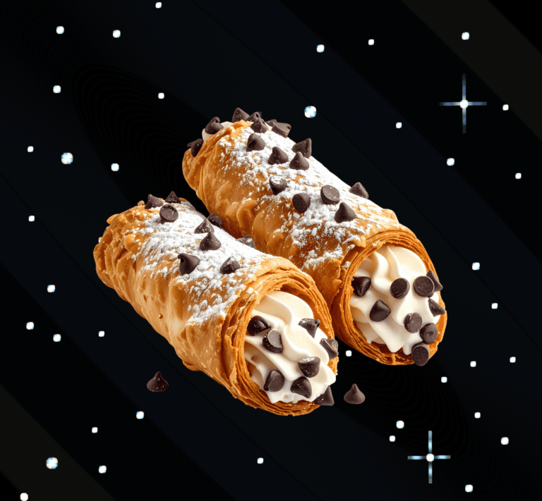 Homeschool Obi Wan Cannolis Obi Wan Cannolis dessert with chocolate chips and creamy filling, perfect for themed cake supplies and baking projects. Ideal for homeschool baking sessions and creative dessert ideas.