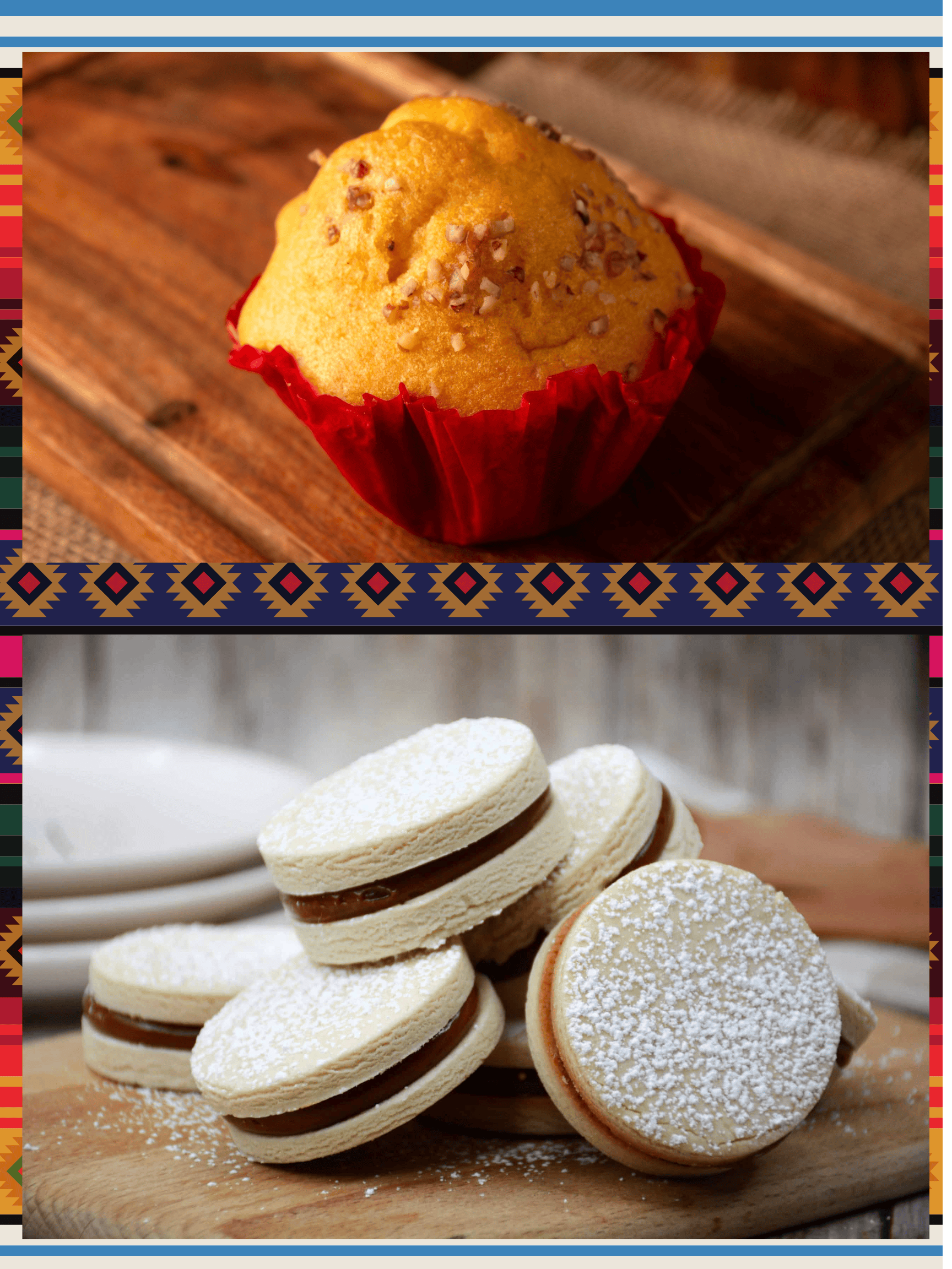 Elegant cake supplies for making delicious mantecadas and alfajores. Perfect for bakers seeking high-quality ingredients and tools to create authentic, flavorful treats.