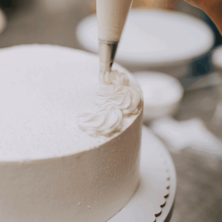 Elegant cake decorating with professional piping techniques for cakes, featuring top-quality cake supplies from Over the Top Cake Supplies. Perfect for bakers and cake decorators.